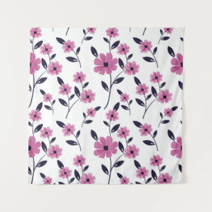Seamless floral Pattern background, hand drawn fl Tapestry