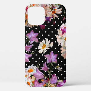 Seamless floral pattern. Bouquet of wild flowers w iPhone 12 Case