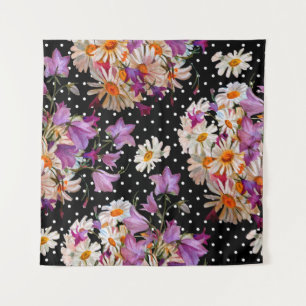 Seamless floral pattern. Bouquet of wild flowers w Tapestry