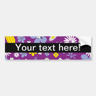 Seamless Floral Pattern Bumper Sticker