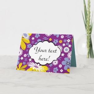 Seamless Floral Pattern Card