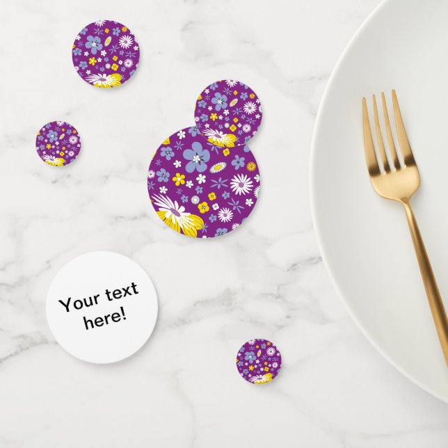 Seamless Floral Pattern Confetti (Group)