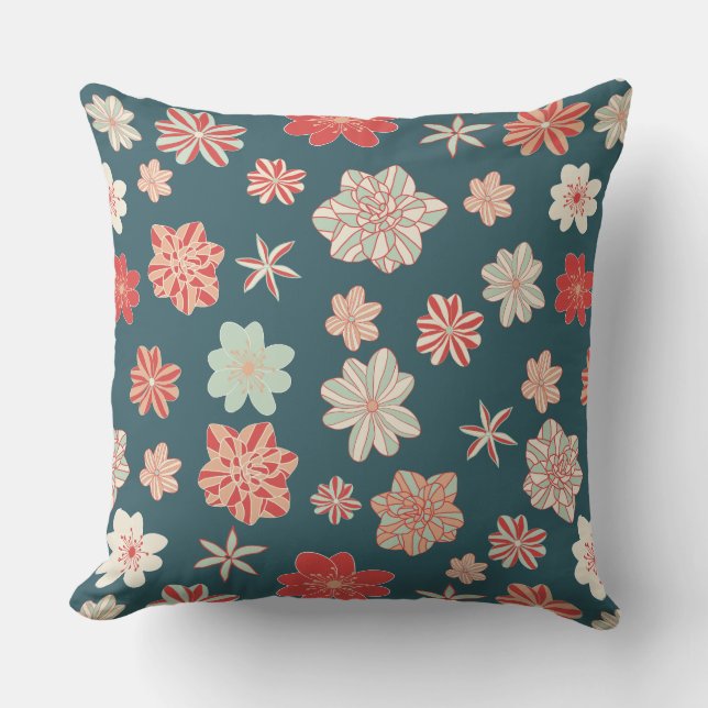 Seamless Floral Pattern  Cushion (Front)