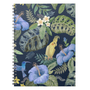 Seamless floral pattern from hand painted watercol notebook