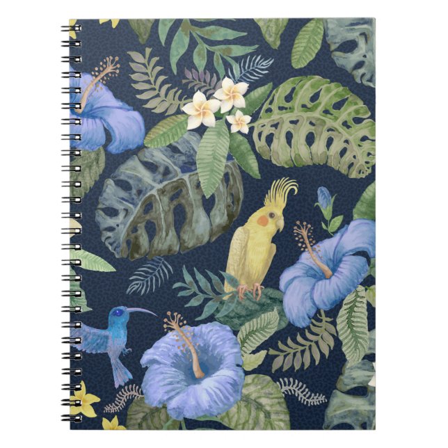 Seamless floral pattern from hand painted watercol notebook (Front)