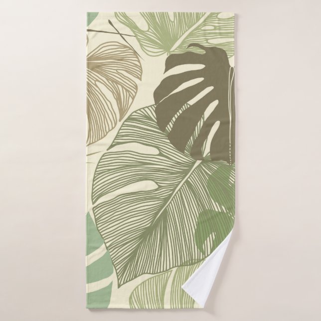 Seamless floral pattern from Tropical Monstera del Bath Towel (Bath Towel)