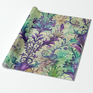Seamless Floral Pattern Furniture Decoupage Paper