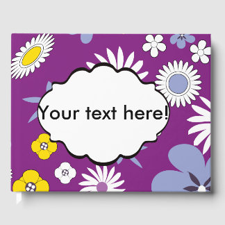 Seamless Floral Pattern Guest Book