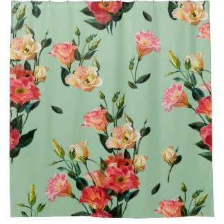 Seamless floral pattern in victorian style. Bouque Shower Curtain