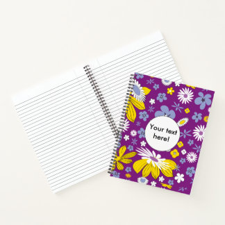 Seamless Floral Pattern Notebook