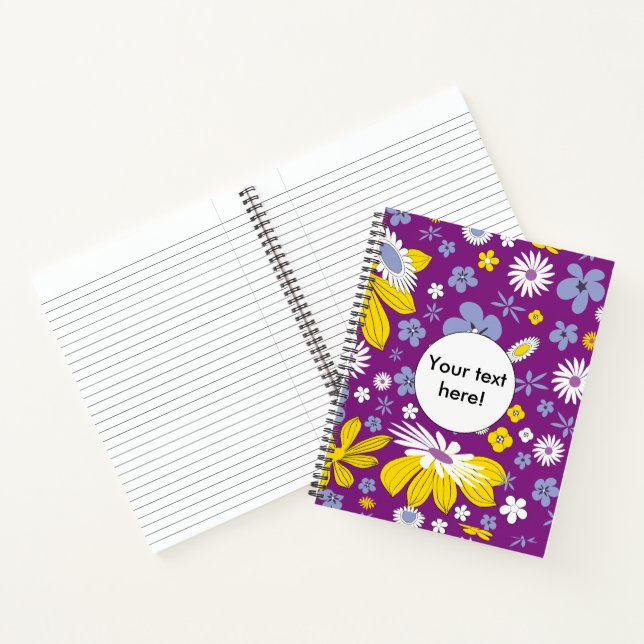 Seamless Floral Pattern Notebook (Inside)