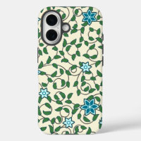 Seamless floral pattern on beige background