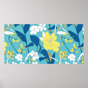 Seamless Floral Pattern. Poster