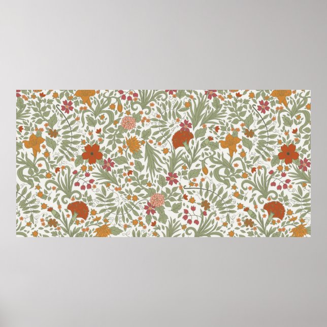 Seamless floral pattern.  poster (Front)