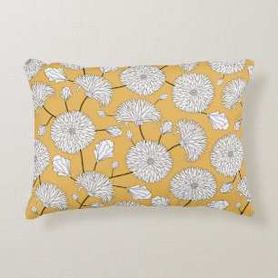 Seamless floral pattern. print with flowers. Texti Decorative Cushion