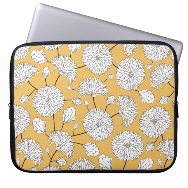 Seamless floral pattern. print with flowers. Texti Laptop Sleeve (Front)