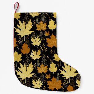 Seamless floral pattern small christmas stocking