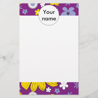 Seamless Floral Pattern Stationery