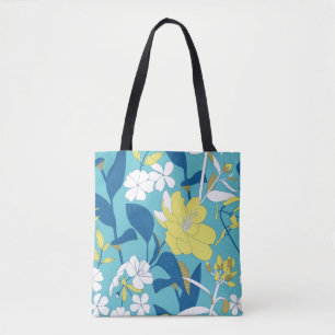 Seamless Floral Pattern. Tote Bag