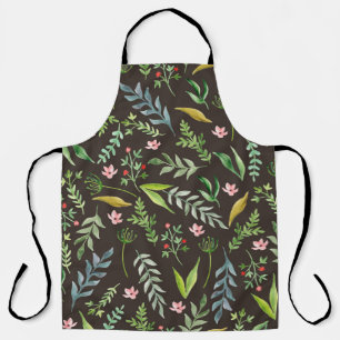 Seamless floral pattern. Watercolor hand drawn Apron