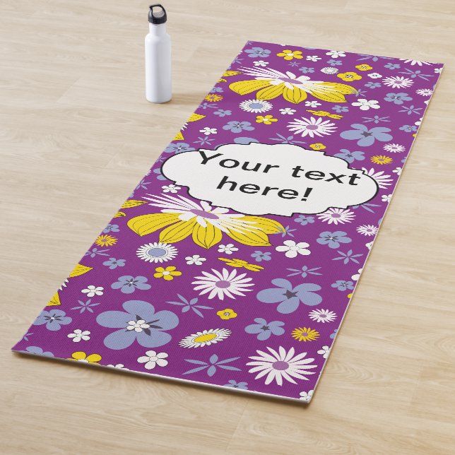 Seamless Floral Pattern Yoga Mat (In Situ)