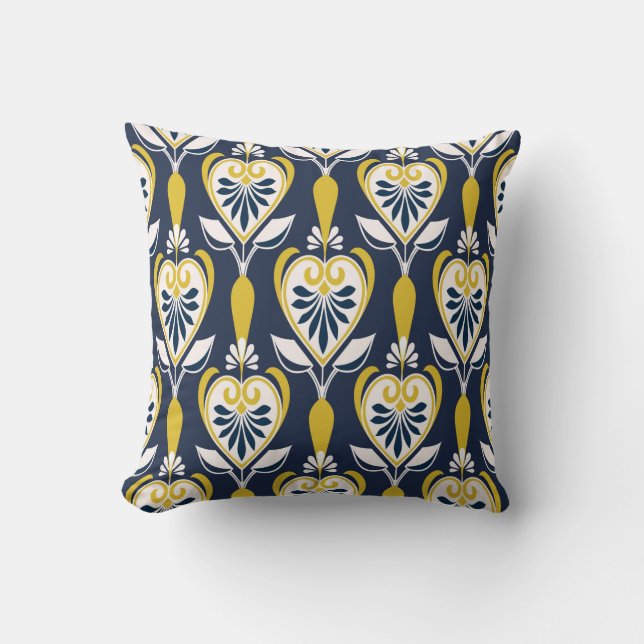 Seamless floral patterns in scandinavian style. pa cushion (Front)