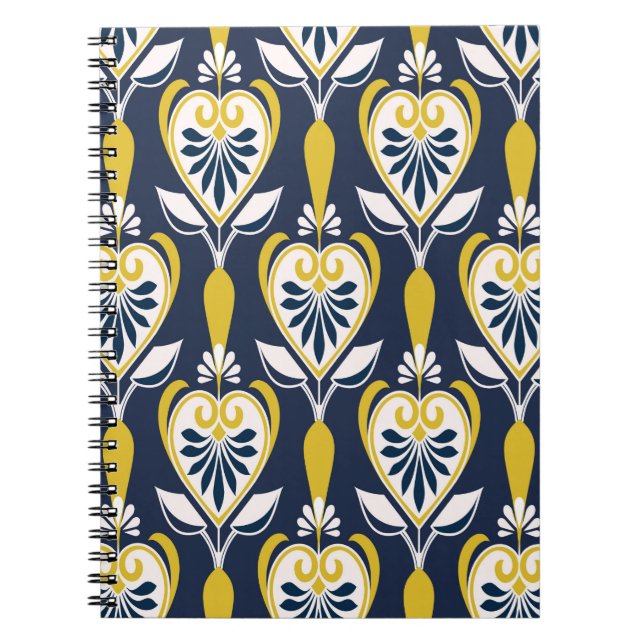 Seamless floral patterns in scandinavian style. pa notebook (Front)