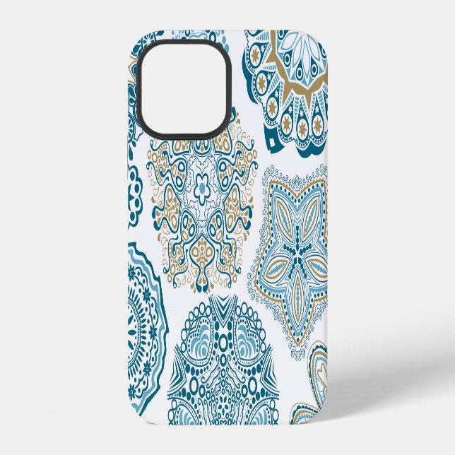 Seamless Floral Square: Copy Tiling iPhone Case (Back)