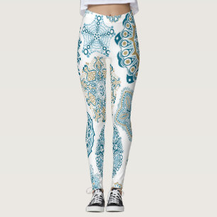 Seamless Floral Square: Copy Tiling Leggings