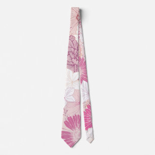 Seamless Floral Tie