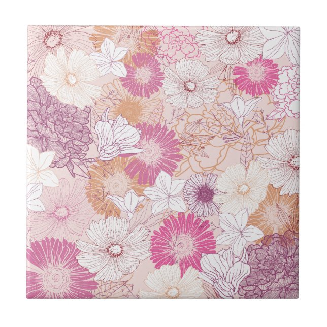 Seamless Floral  Tile (Front)