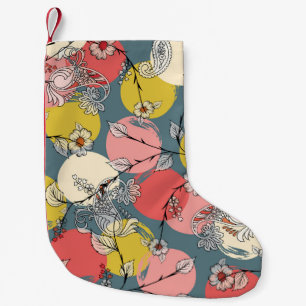 Seamless flower pattern on backgroundfloral, patte small christmas stocking