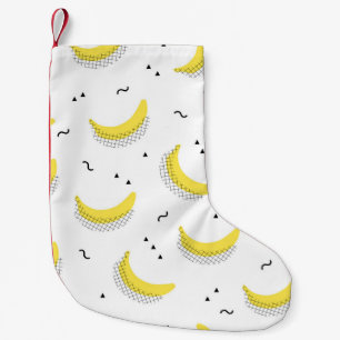 seamless fruit kids background. Abstract geometri Small Christmas Stocking
