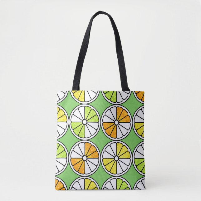 Seamless fruit pattern. Painted illustration. Oran Tote Bag (Front)