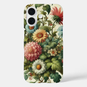 Seamless Garden Design iPhone 16 Case