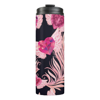 Seamless Gentle Watercolor Valentine's Pattern Thermal Tumbler