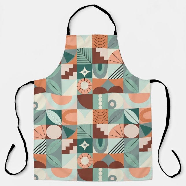 Seamless geometric, abstract mosaic pattern. apron (Front)