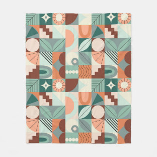Seamless geometric, abstract mosaic pattern. fleece blanket