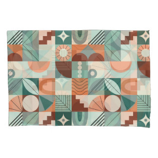 Seamless geometric, abstract mosaic pattern. pillowcase