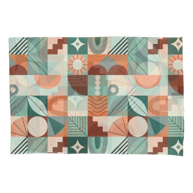 Seamless geometric, abstract mosaic pattern. pillowcase (Front)