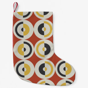 Seamless Geometric Colourful Circles Pattern Small Christmas Stocking