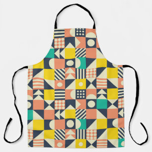 seamless geometric colourful pattern apron
