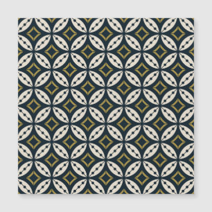 Seamless geometric flowers: colourful pattern.