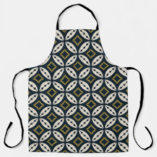 Seamless geometric flowers: colourful pattern. apron