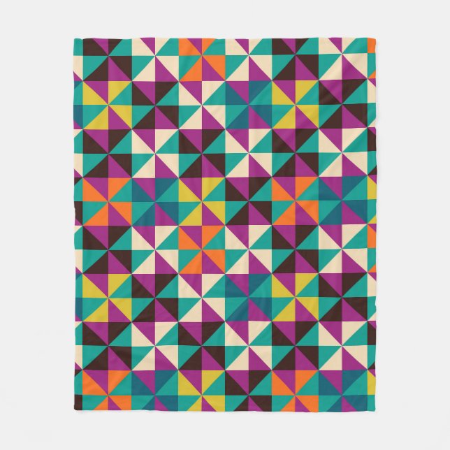 Seamless Geometric, Modern Pattern Design. Fleece Blanket (Front)