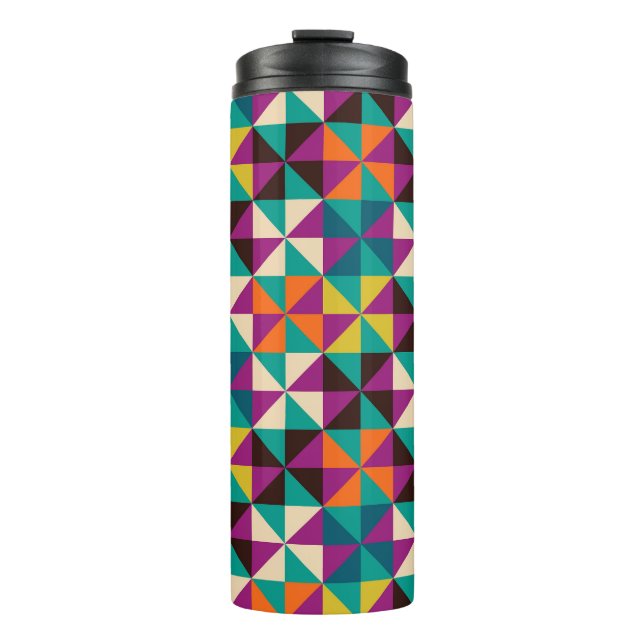 Seamless Geometric, Modern Pattern Design. Thermal Tumbler (Front)