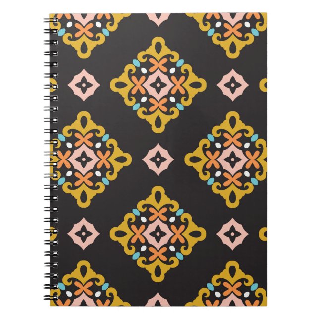Seamless Geometric Pattern. Abstract texture desig Notebook (Front)