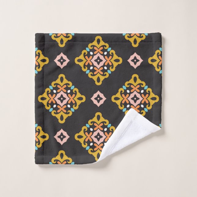 Seamless Geometric Pattern. Abstract texture desig Wash Cloth (Wash Cloth)