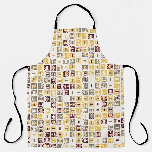 Seamless geometric pattern design illustrationabst apron (Front)