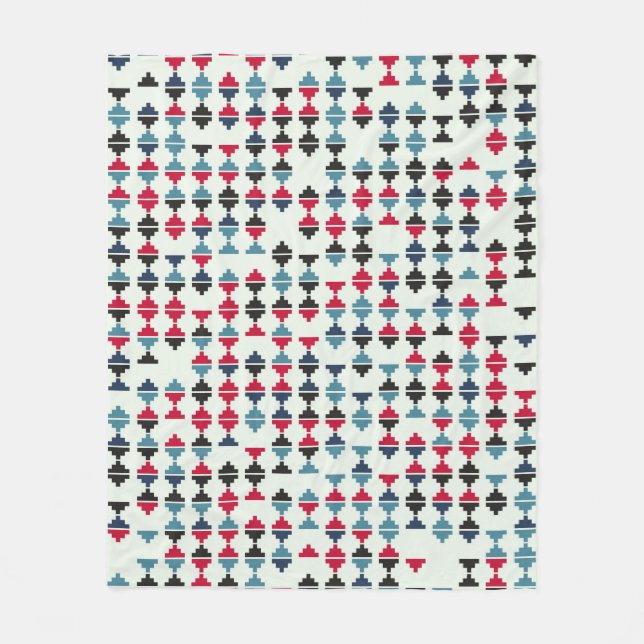 Seamless geometric pattern design illustrationabst fleece blanket (Front)